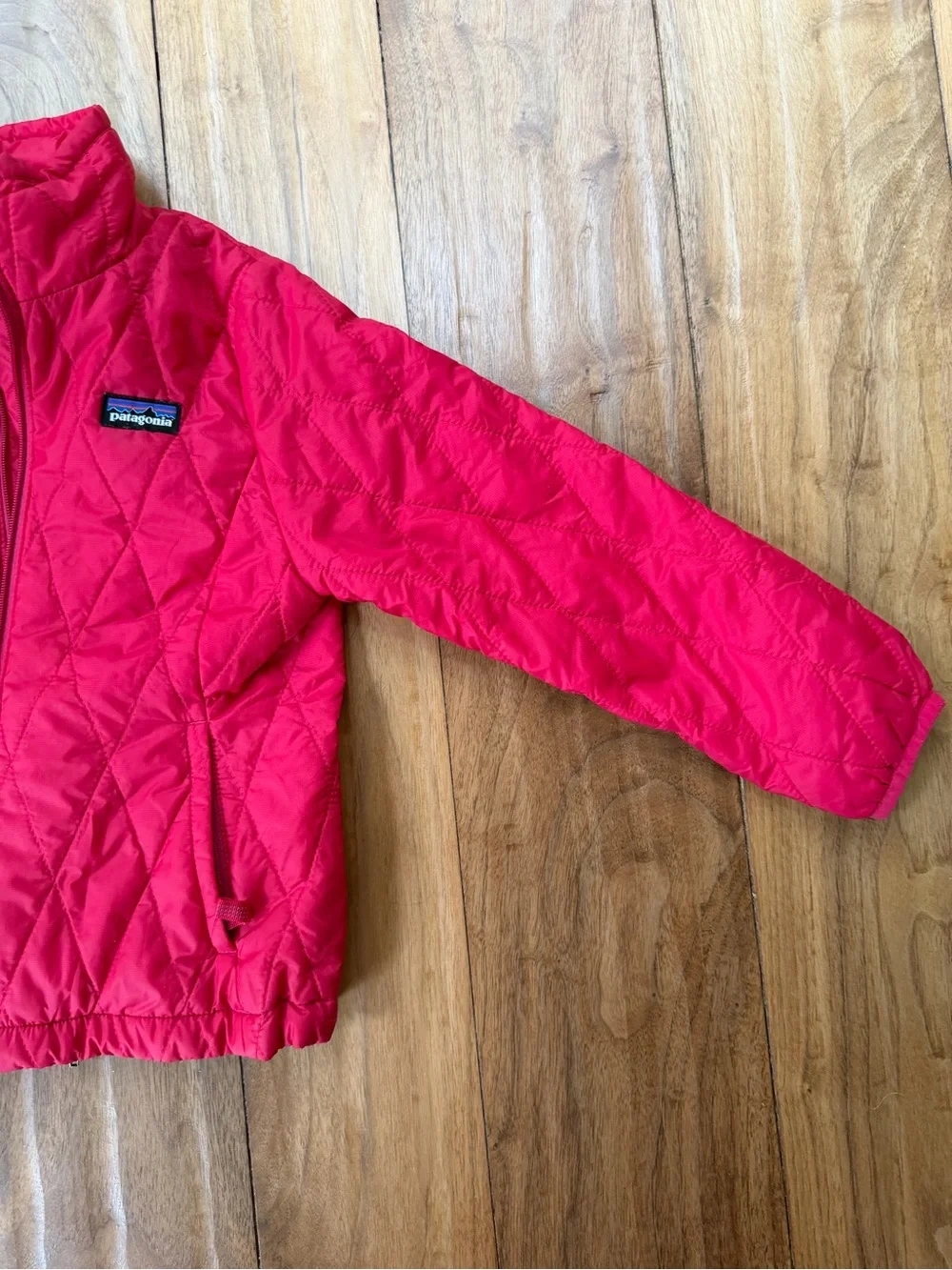 Patagonia Girls XS 5-6 Red Nano Puff Quilted Insulated Jacket